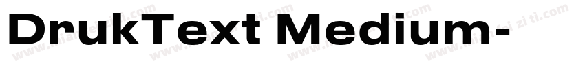 DrukText Medium字体转换